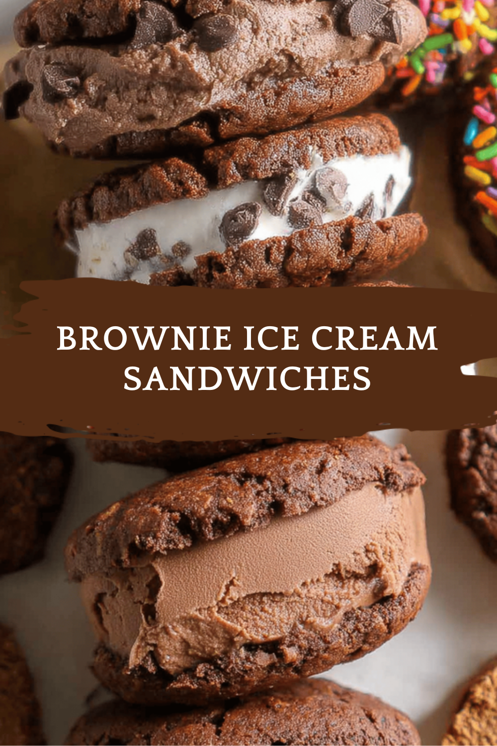 Brownie Ice Cream Sandwiches