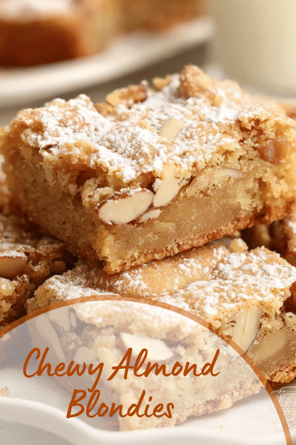 Chewy Almond Blondies
