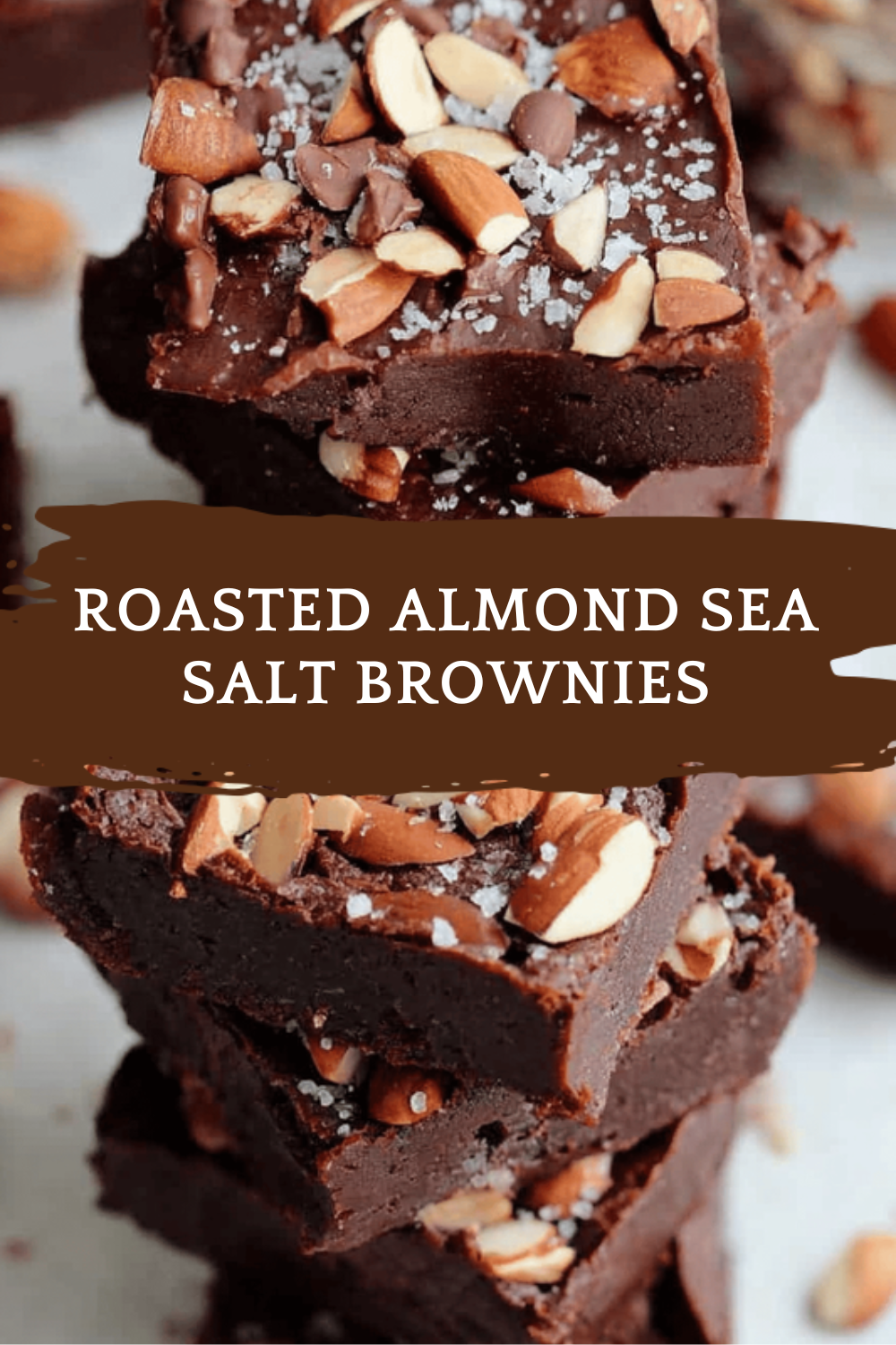 Roasted Almond Sea Salt Brownies