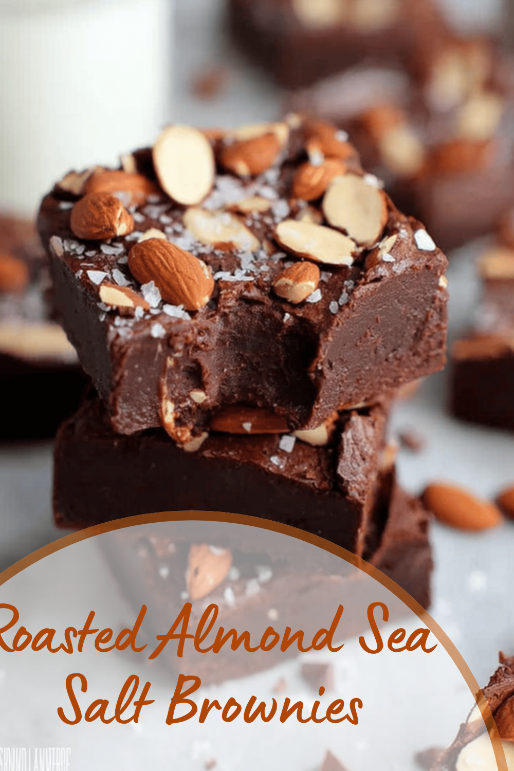 Roasted Almond Sea Salt Brownies