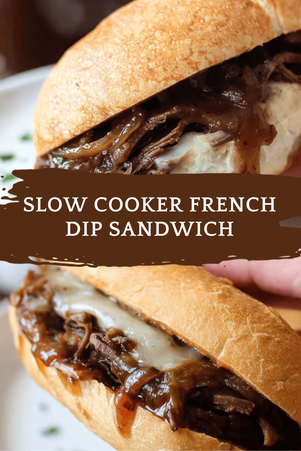 Slow Cooker French Dip Sandwiches With Tender Beef And Savory Dipping Sauce 6 Slow Cooker French Dip Sandwich