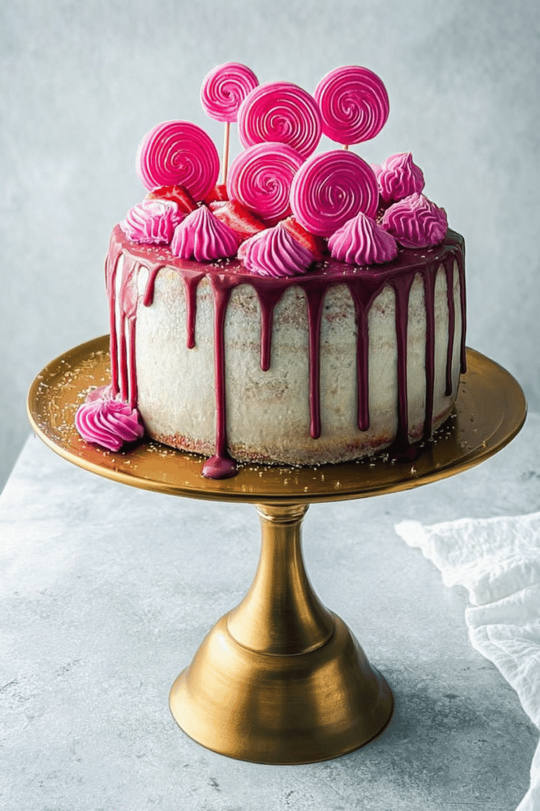 Almond Strawberry Cake 35.Png