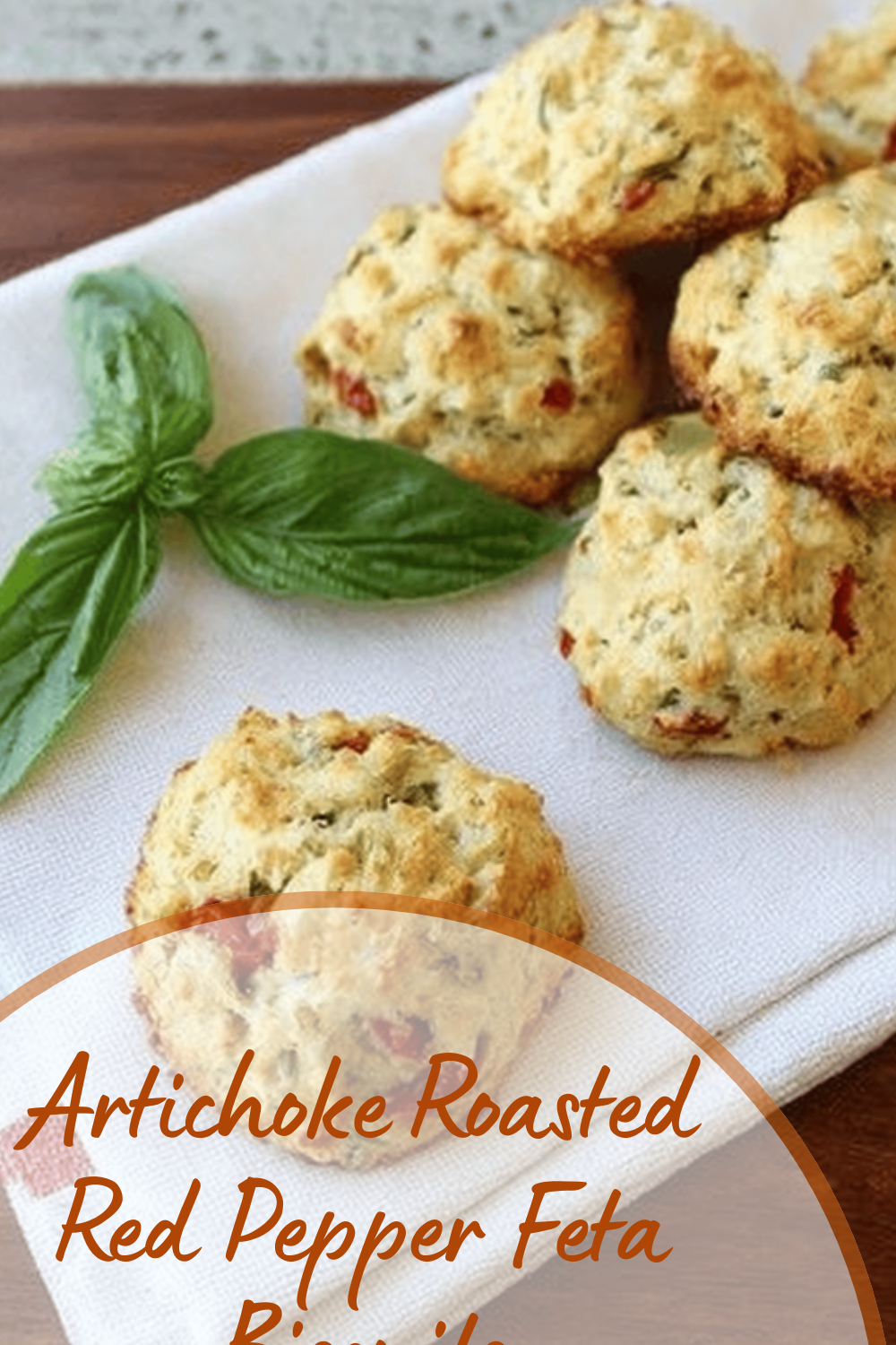Artichoke Roasted Red Pepper Feta Biscuits