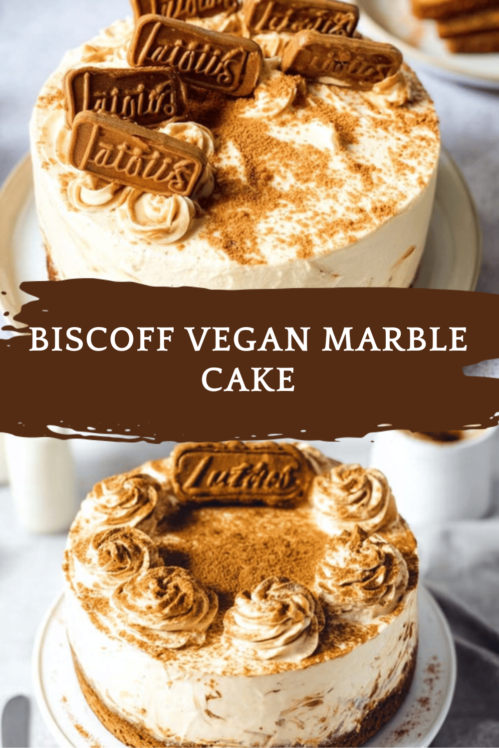 Biscoff Vegan Marble Cake