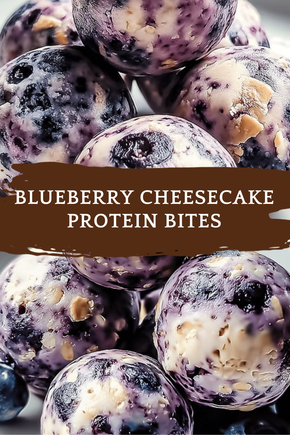 Blueberry Cheesecake Protein Bites