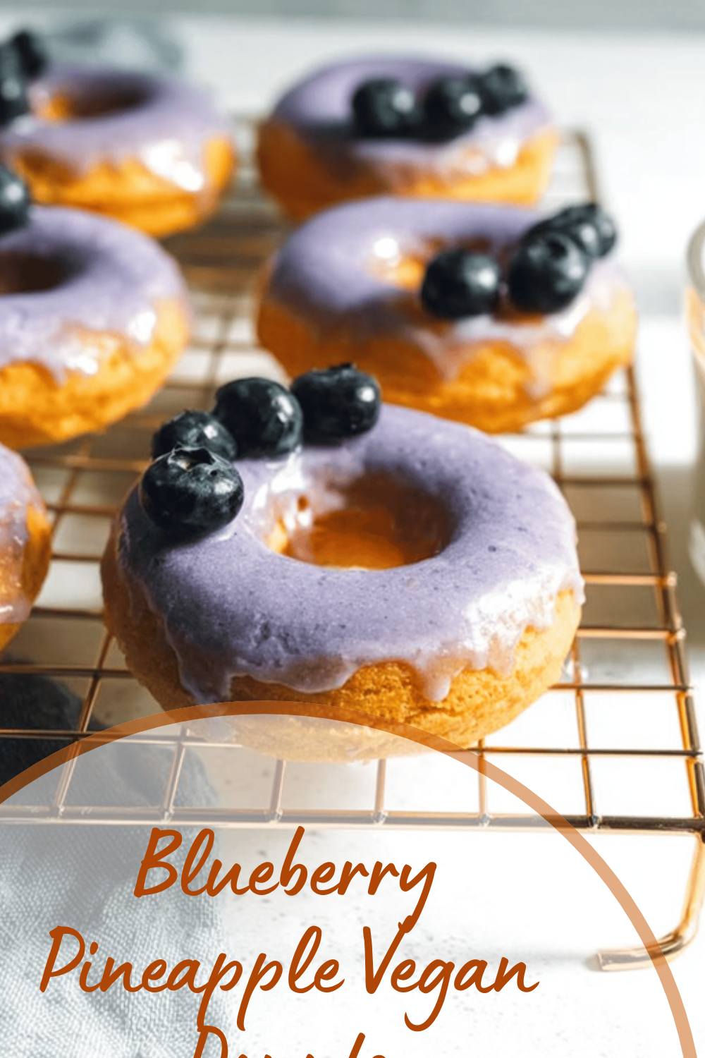 Blueberry Pineapple Vegan Donuts