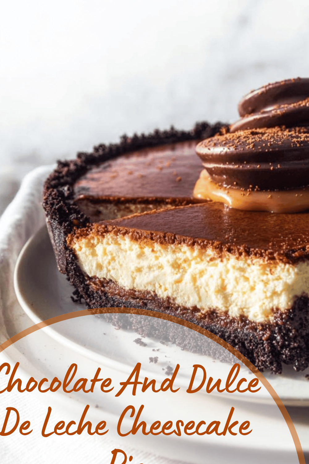 Chocolate And Dulce De Leche Cheesecake Pie