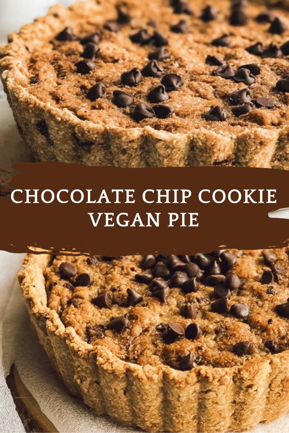 Chocolate Chip Cookie Vegan Pie