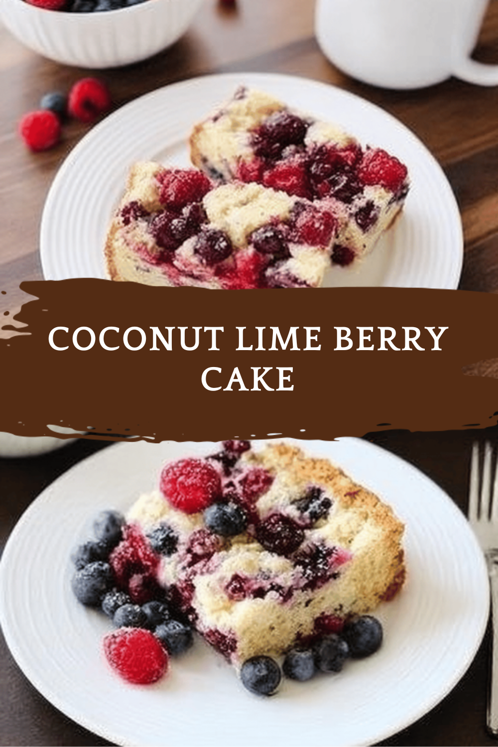 Coconut Lime Berry Cake