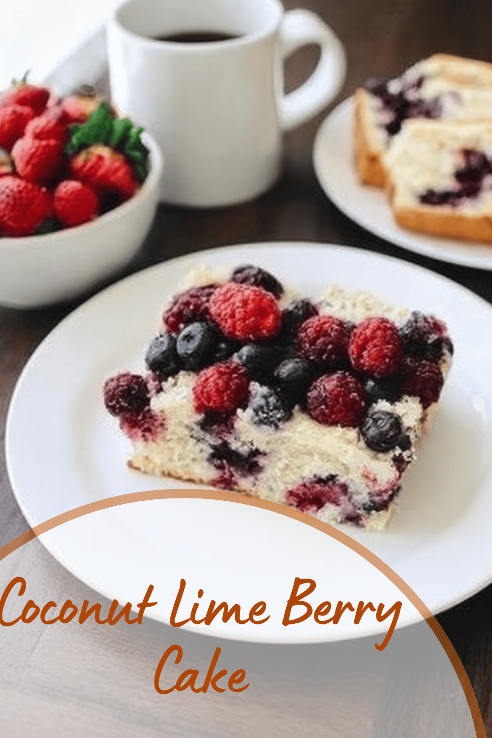Coconut Lime Berry Cake
