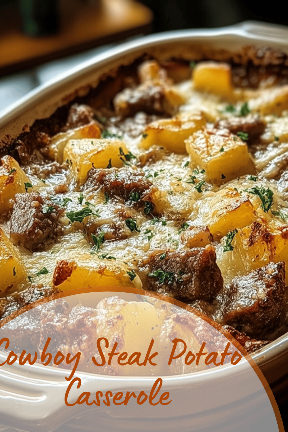 Cowboy Steak Potato Casserole