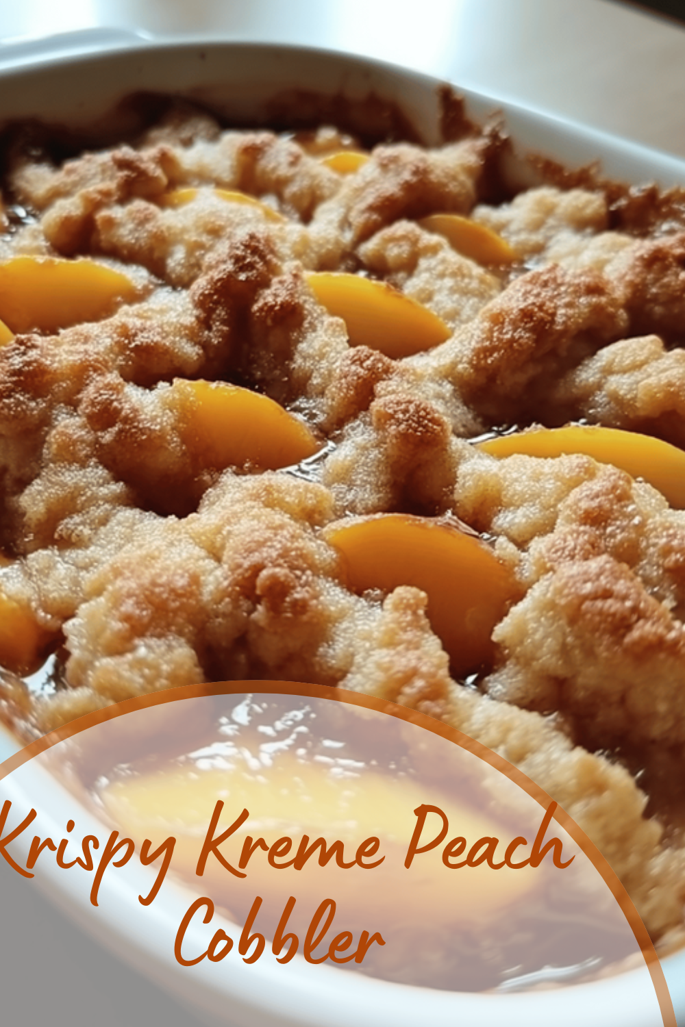 Krispy Kreme Peach Cobbler