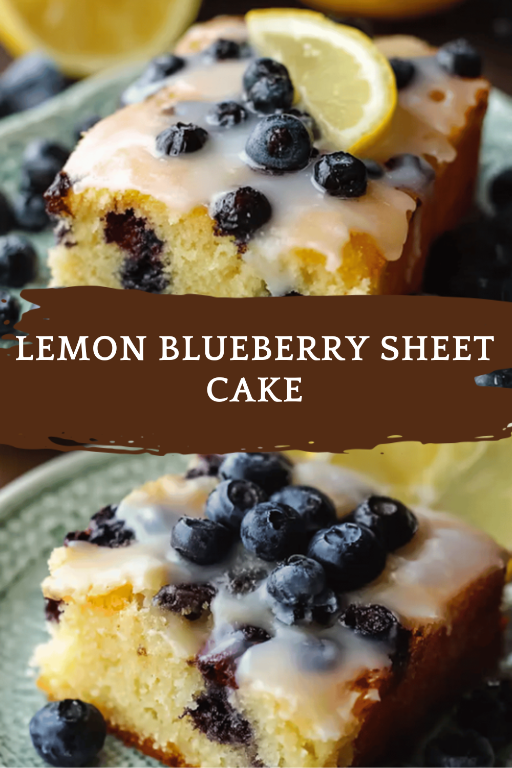 Lemon Blueberry Sheet Cake