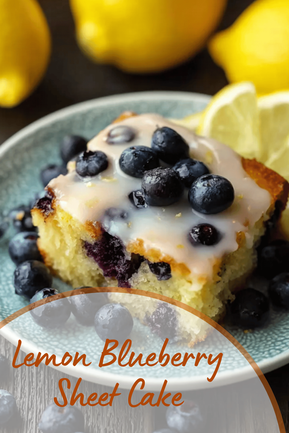 Lemon Blueberry Sheet Cake
