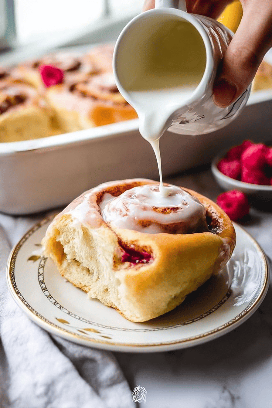 Lemon Raspberry Rolls Recipe With Fresh Citrus Filling