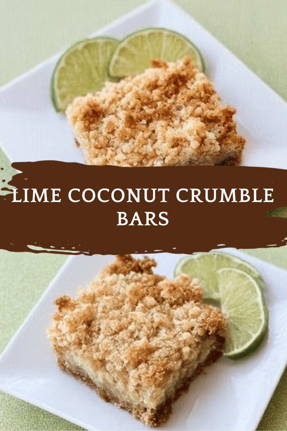 Lime Coconut Crumble Bars