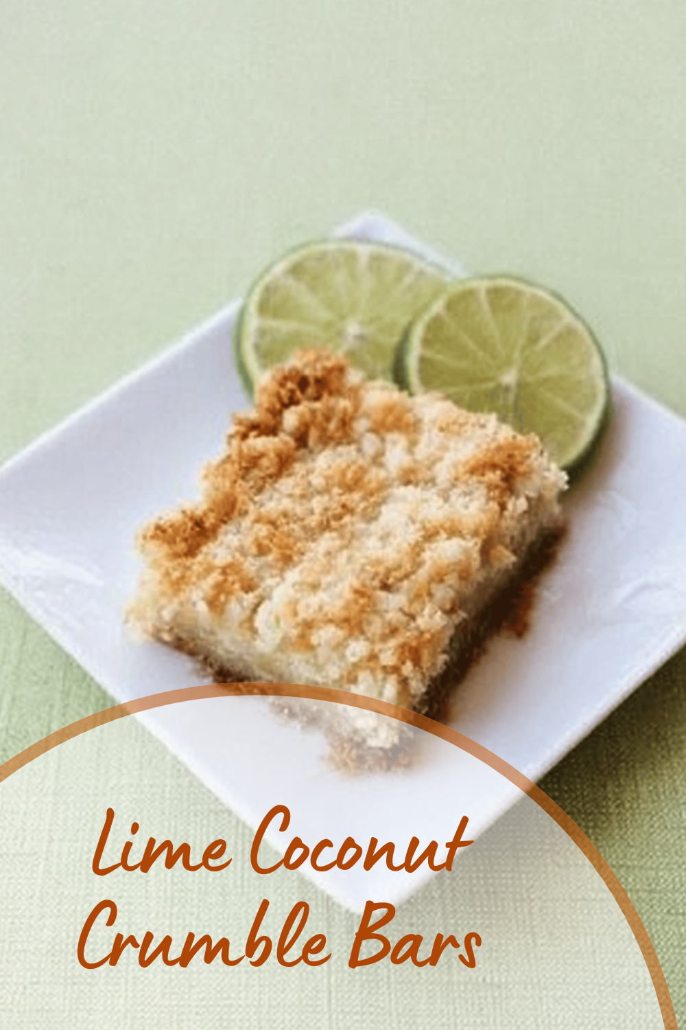Lime Coconut Crumble Bars