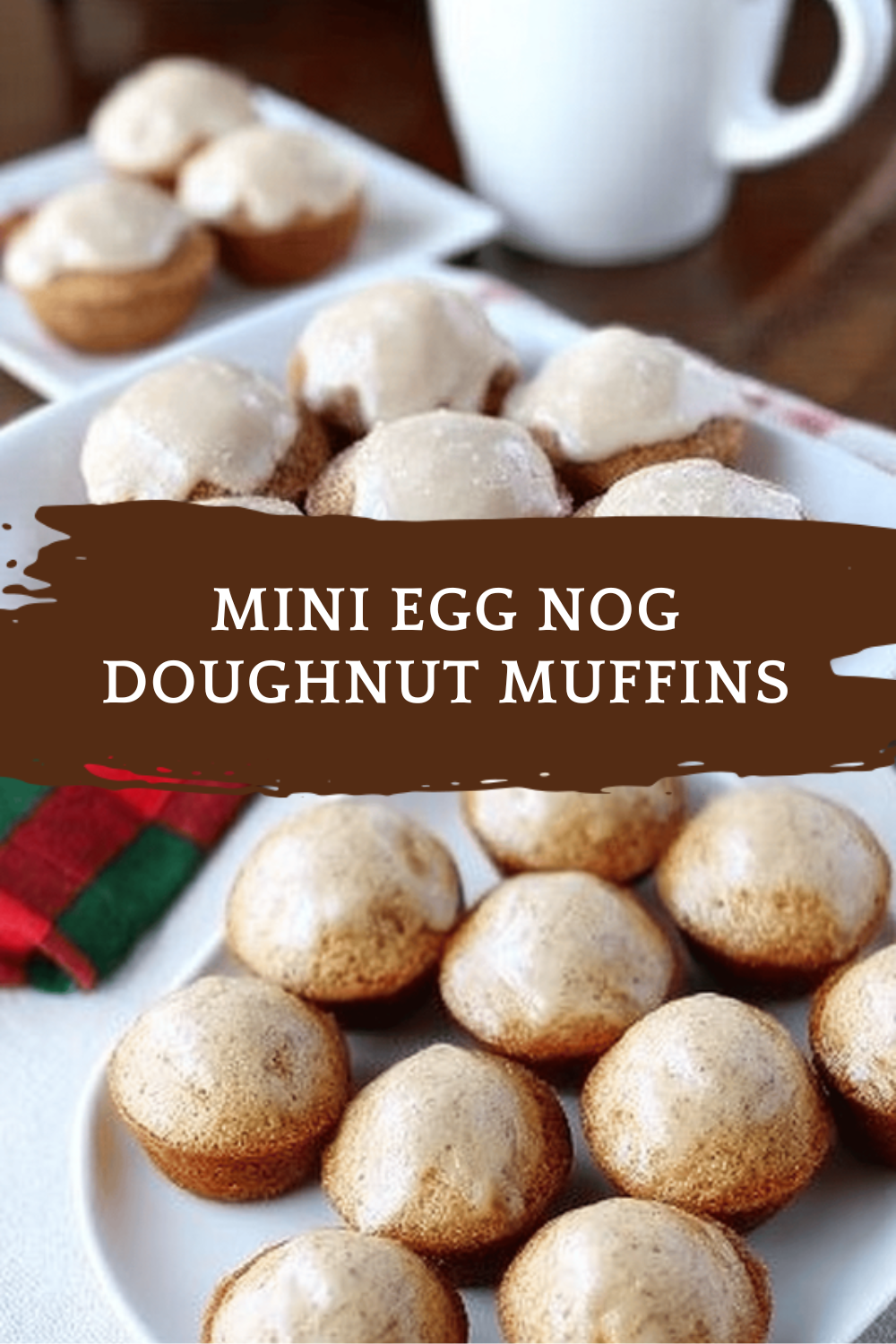 Mini Egg Nog Doughnut Muffins