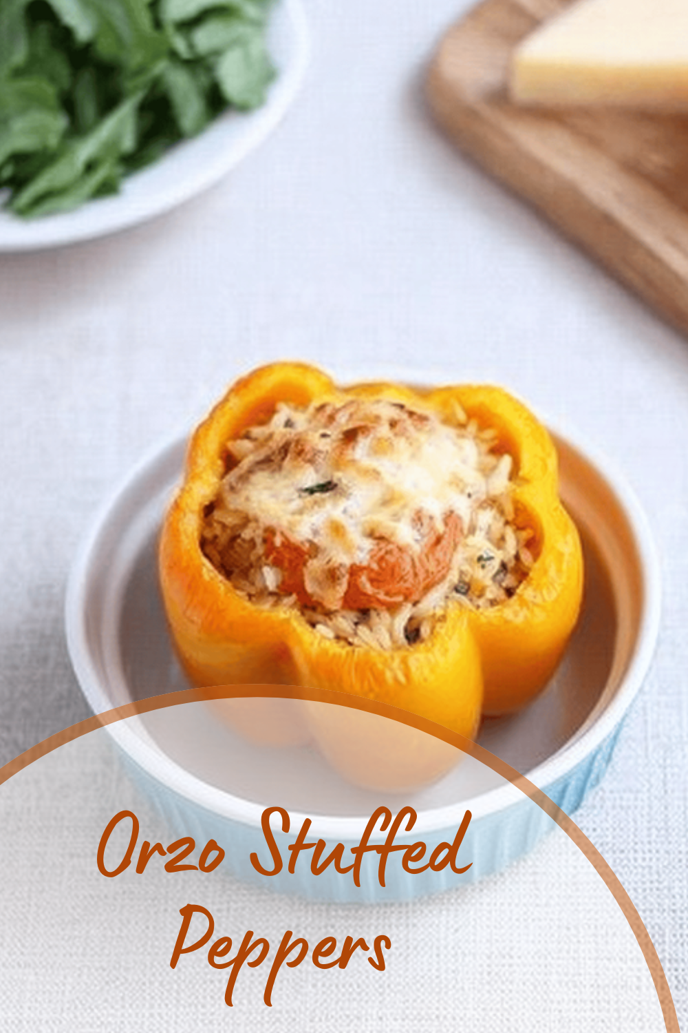Italian Orzo Stuffed Peppers Recipe With Fresh Herbs And Cheese 7 Orzo Stuffed Peppers