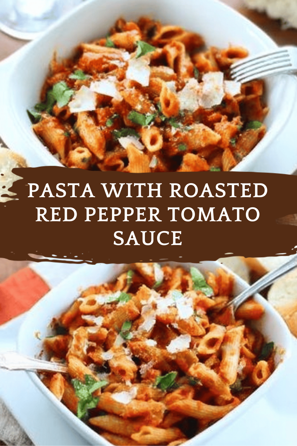 Pasta With Roasted Red Pepper Tomato Sauce