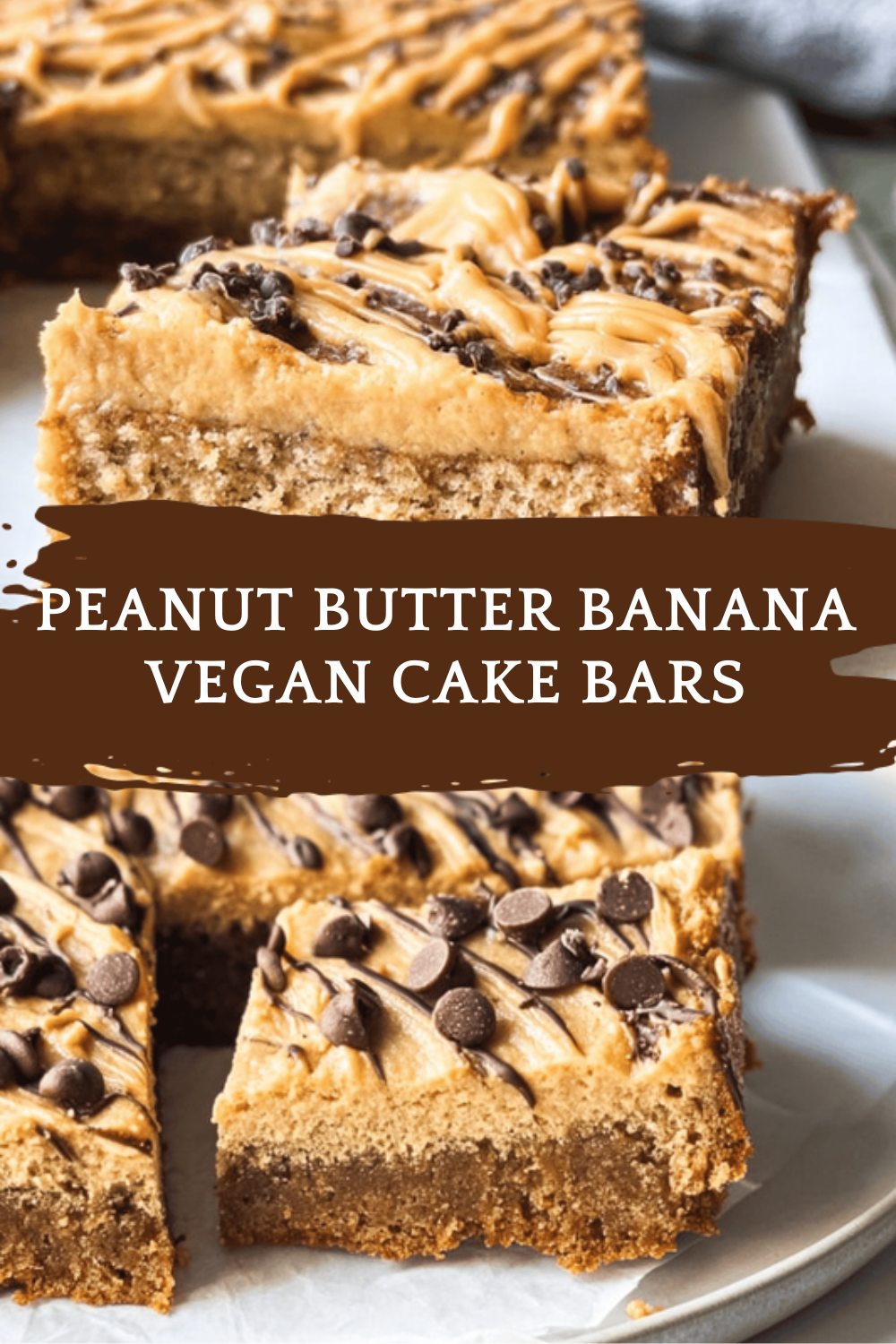Peanut Butter Banana Vegan Cake Bars Recipe For A Healthy Treat 6 Peanut Butter Banana Vegan Cake Bars