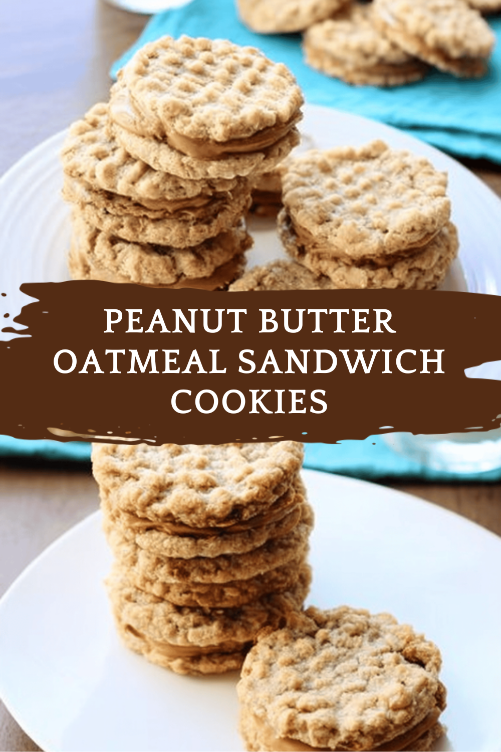 Peanut Butter Oatmeal Sandwich Cookies