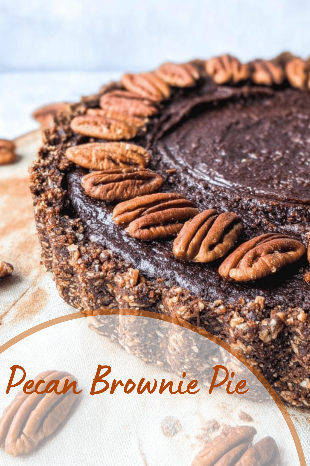 Pecan Brownie Pie