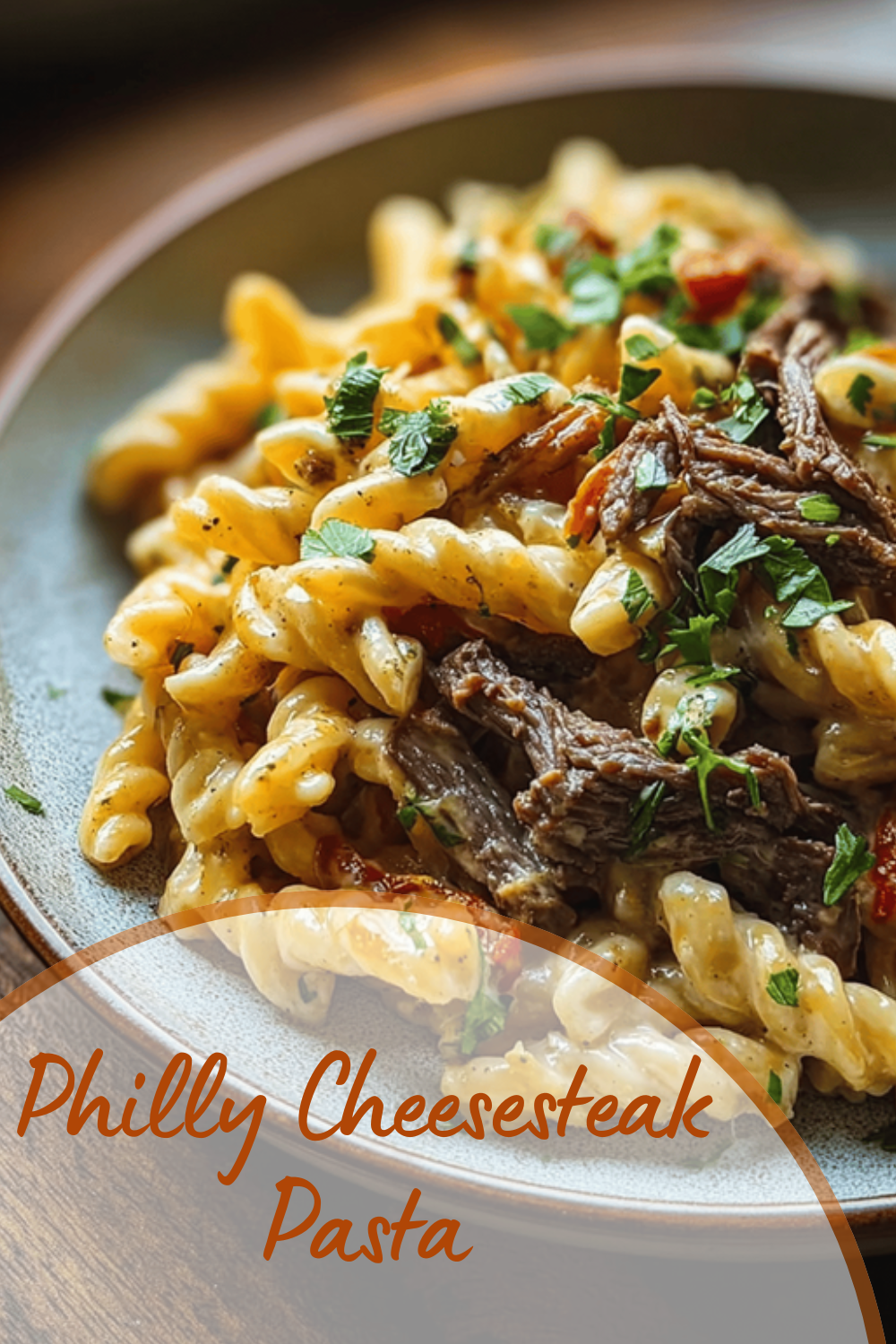 Philly Cheesesteak Pasta