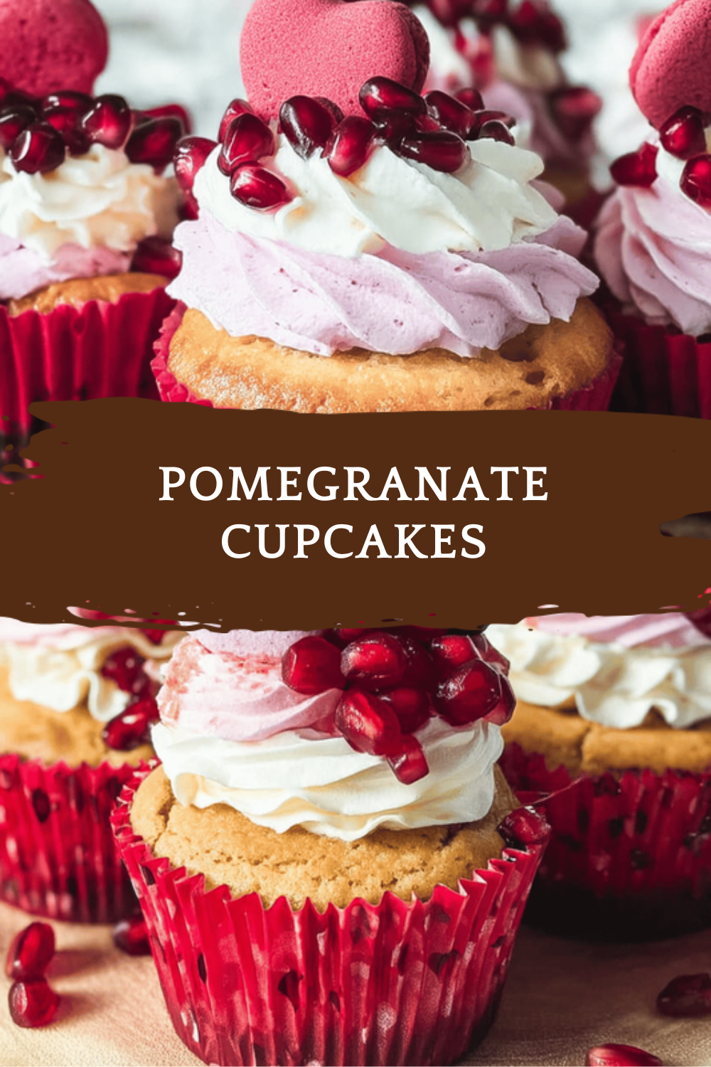 Pomegranate Cupcakes