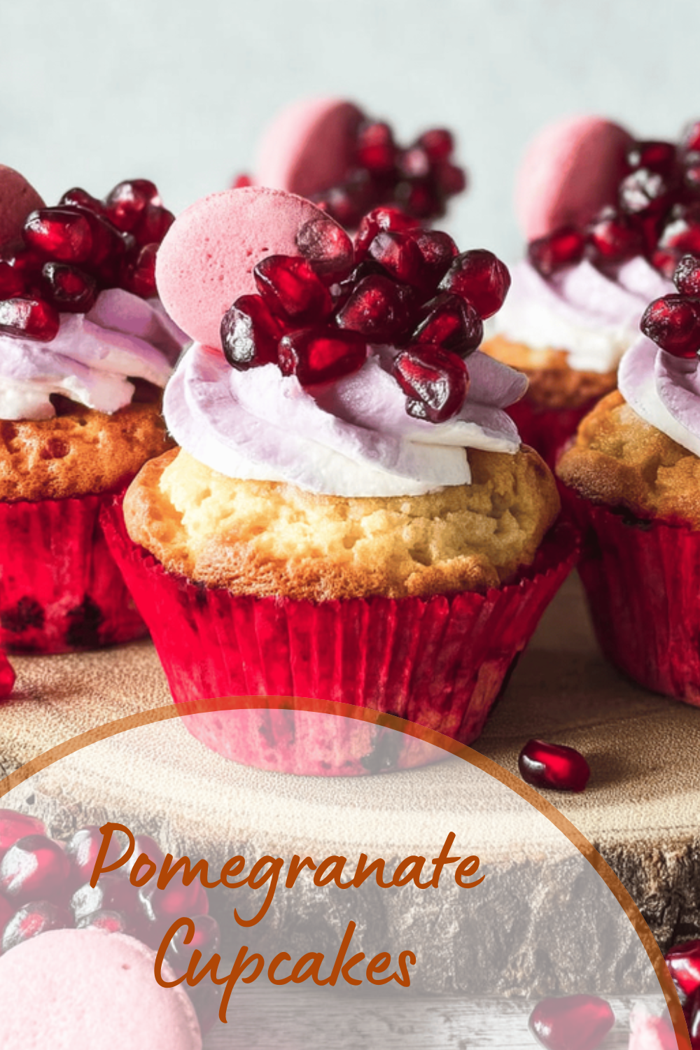 Pomegranate Cupcakes
