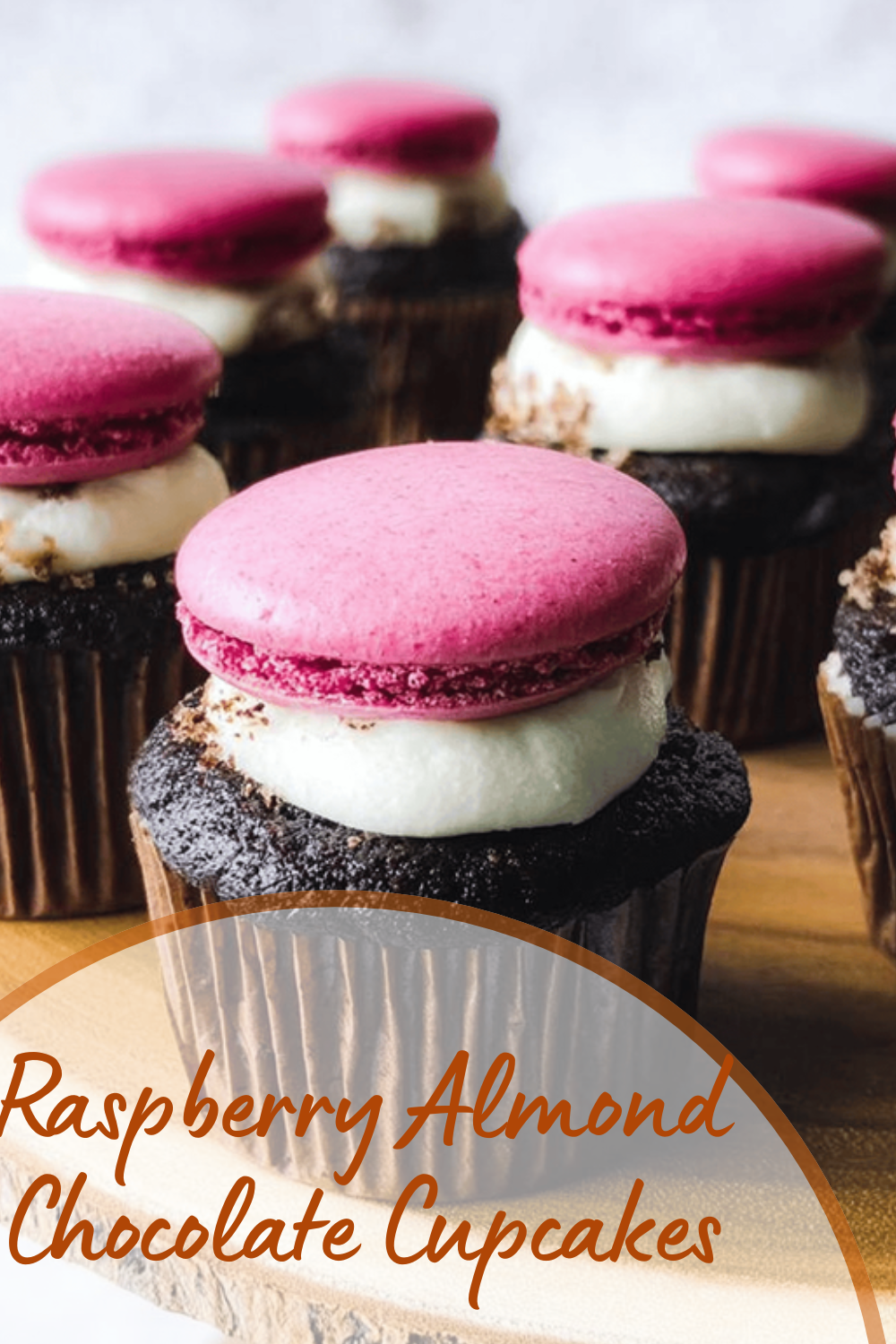 Raspberry Almond Chocolate Cupcakes