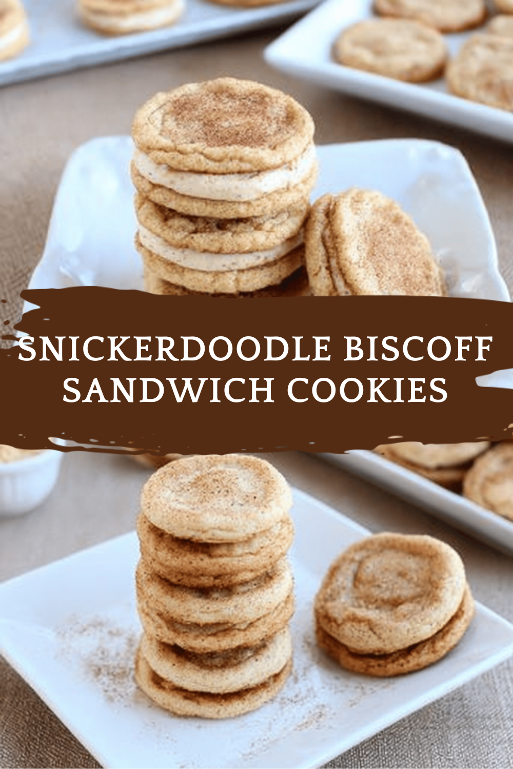 Snickerdoodle Biscoff Sandwich Cookies