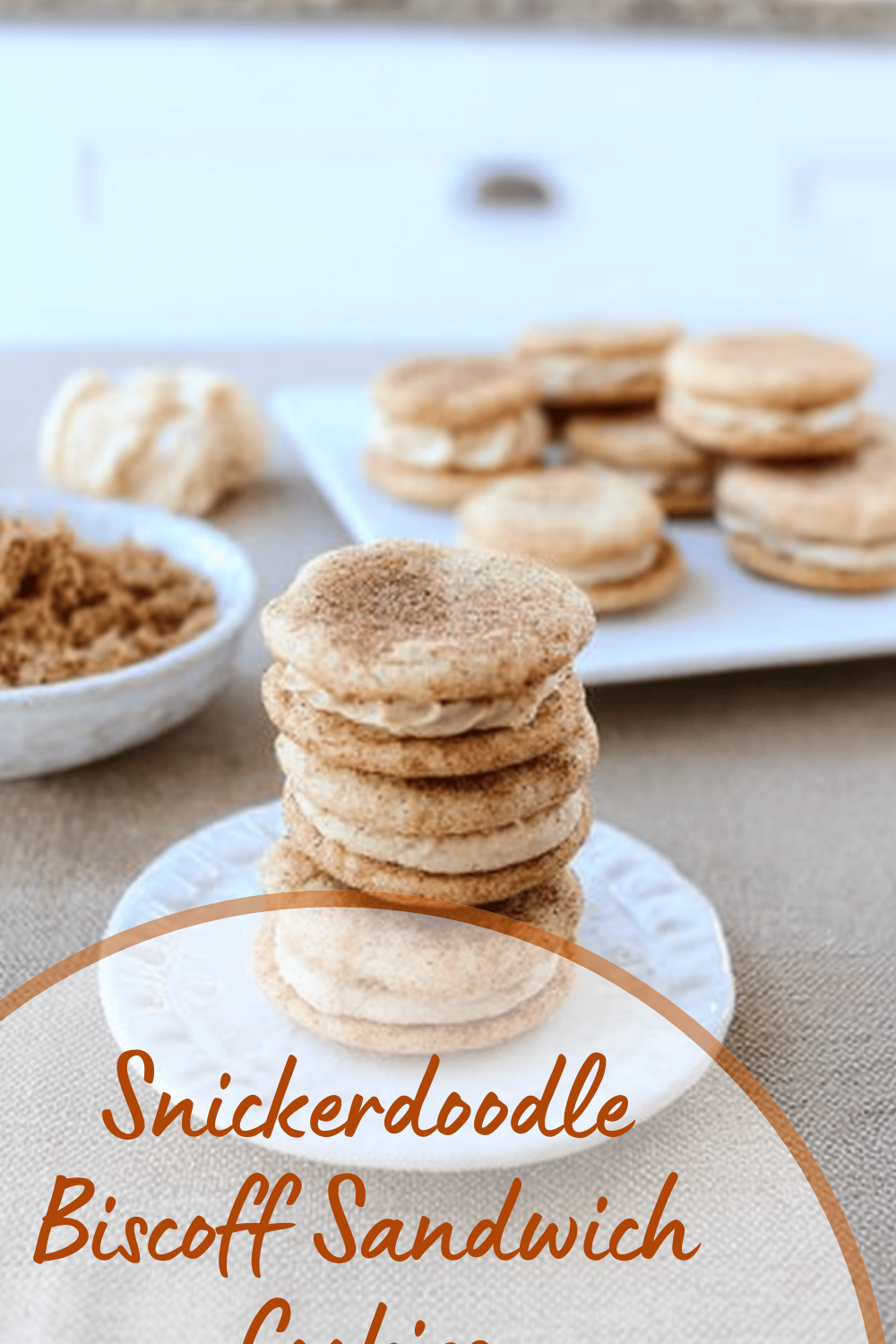 Snickerdoodle Biscoff Sandwich Cookies