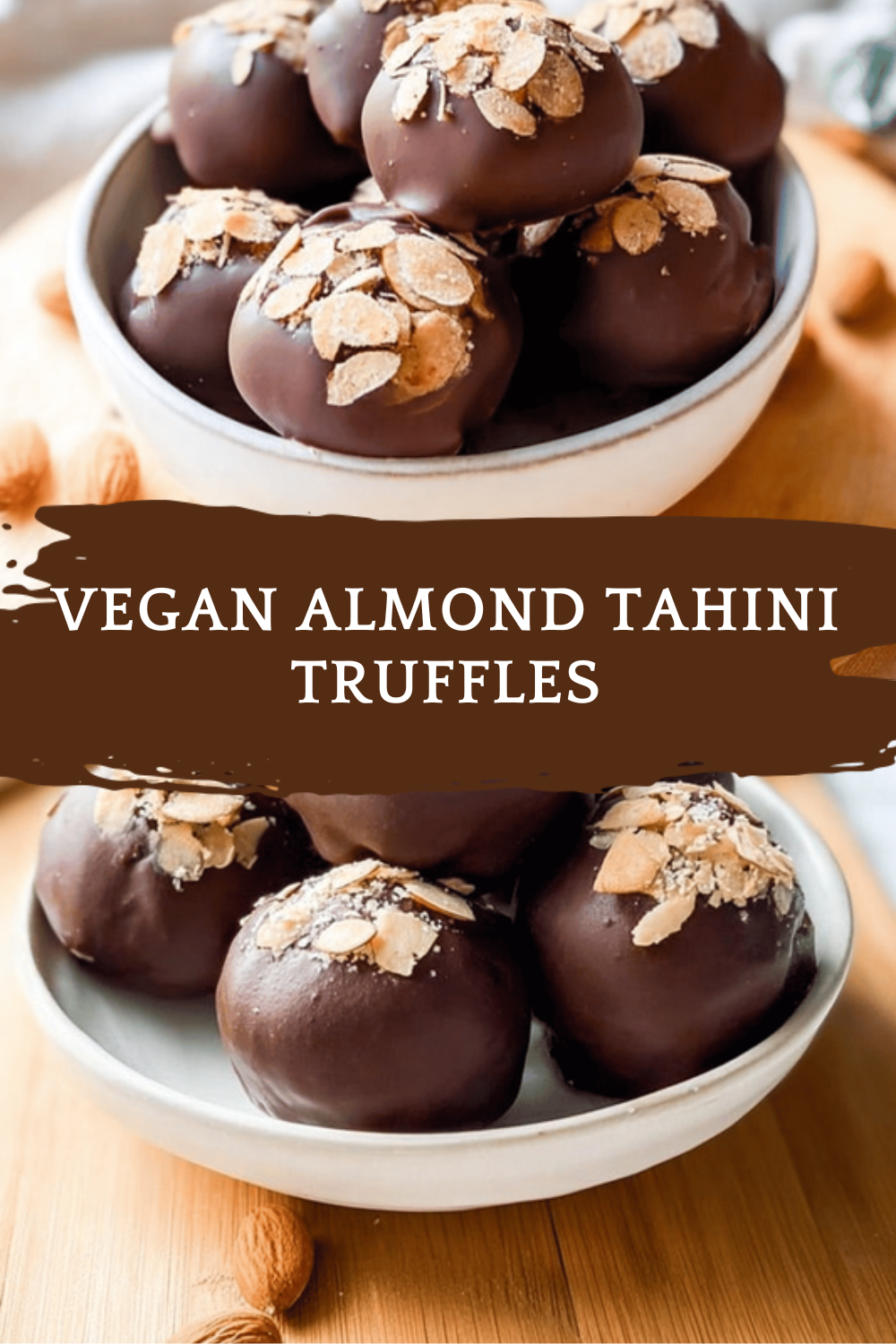 Vegan Almond Tahini Truffles
