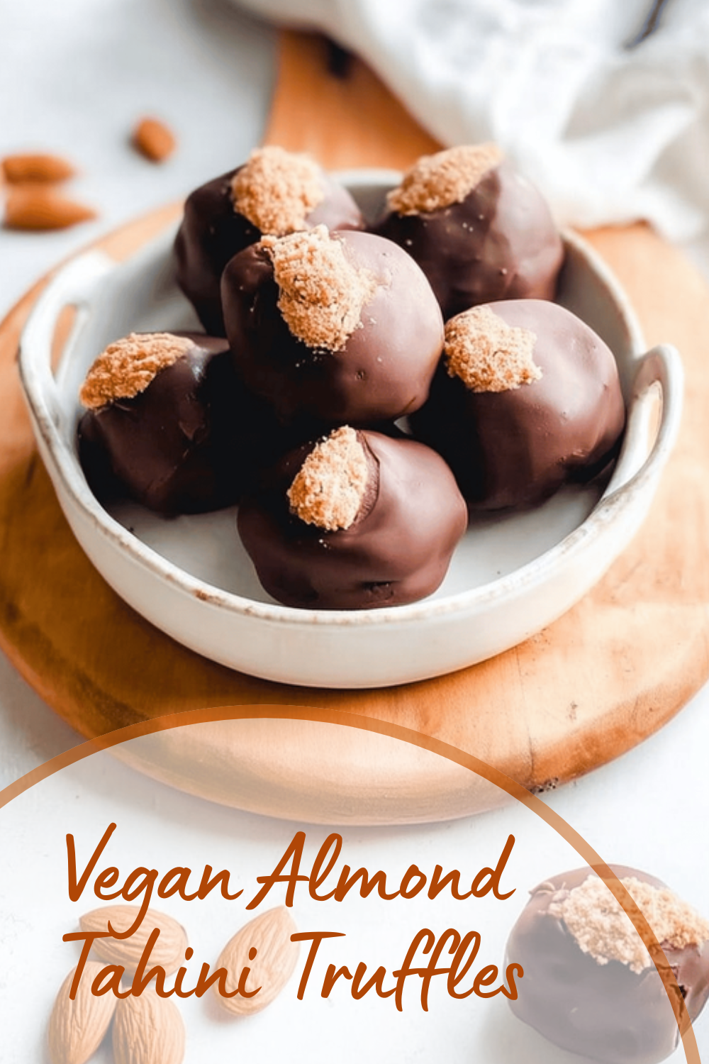Vegan Almond Tahini Truffles