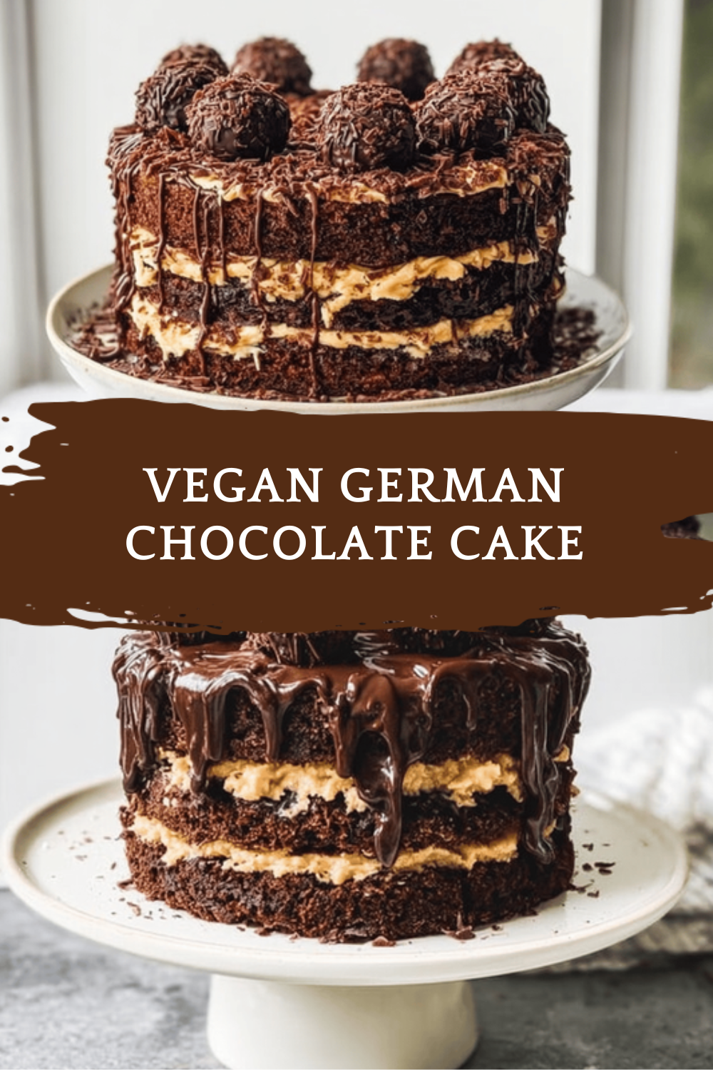 Vegan German Chocolate Cake