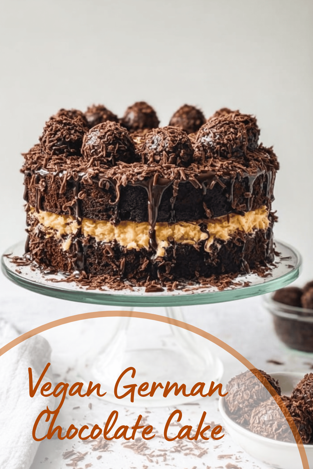 Vegan German Chocolate Cake
