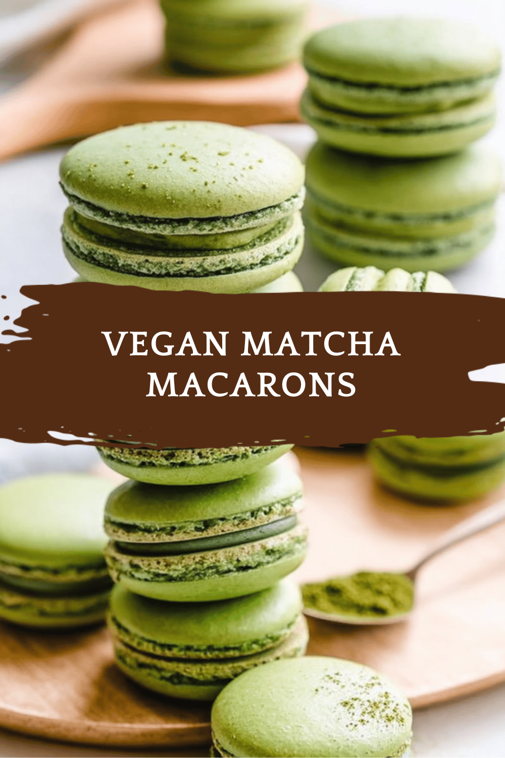 Vegan Matcha Macarons