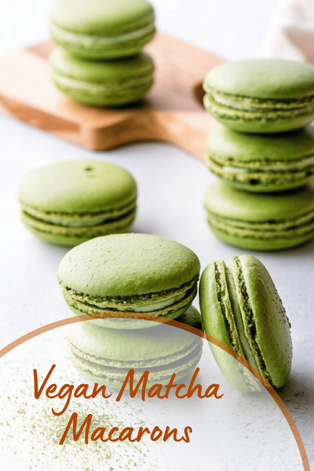 Vegan Matcha Macarons