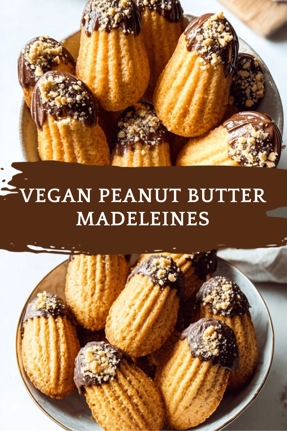 Vegan Peanut Butter Madeleines