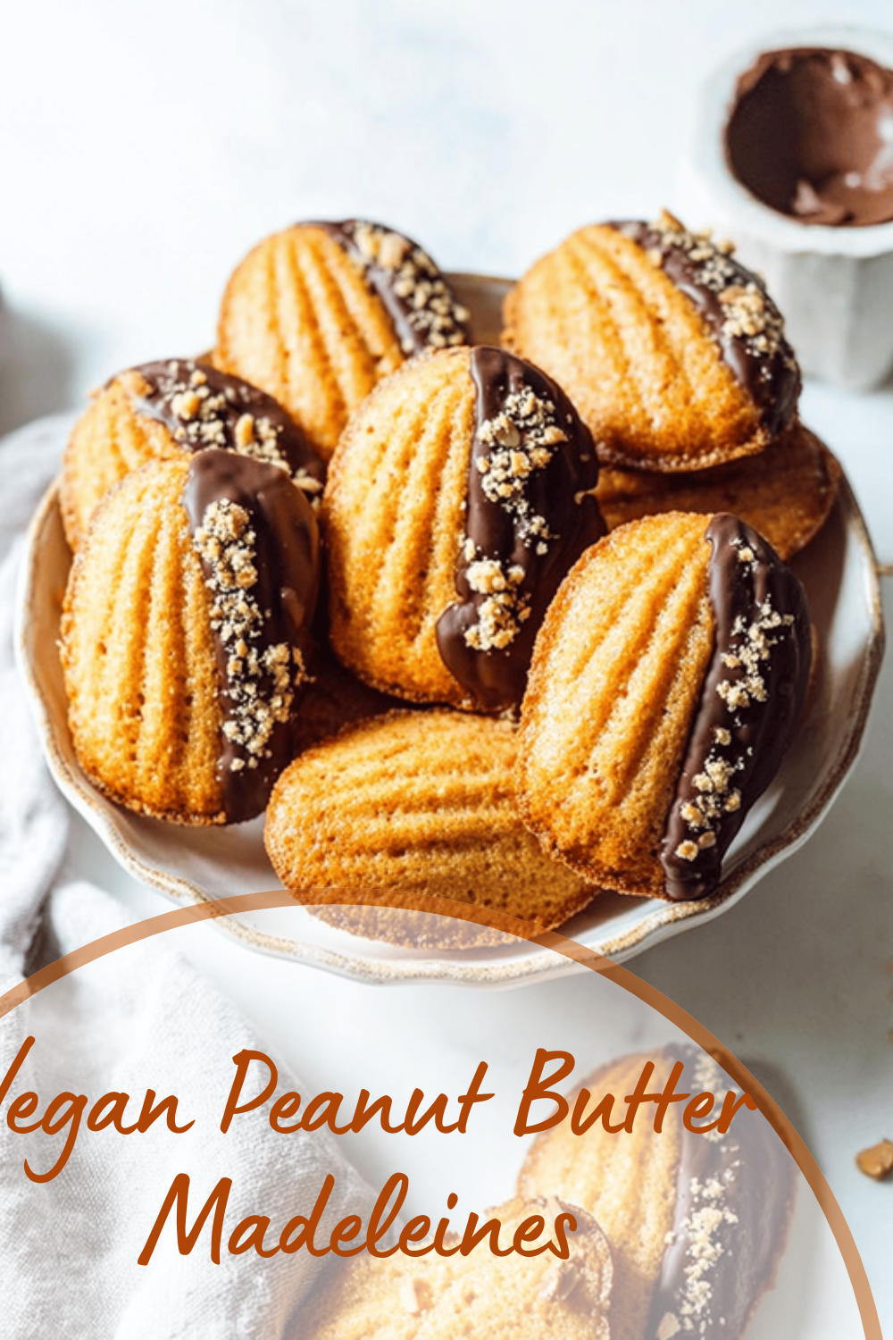 Vegan Peanut Butter Madeleines