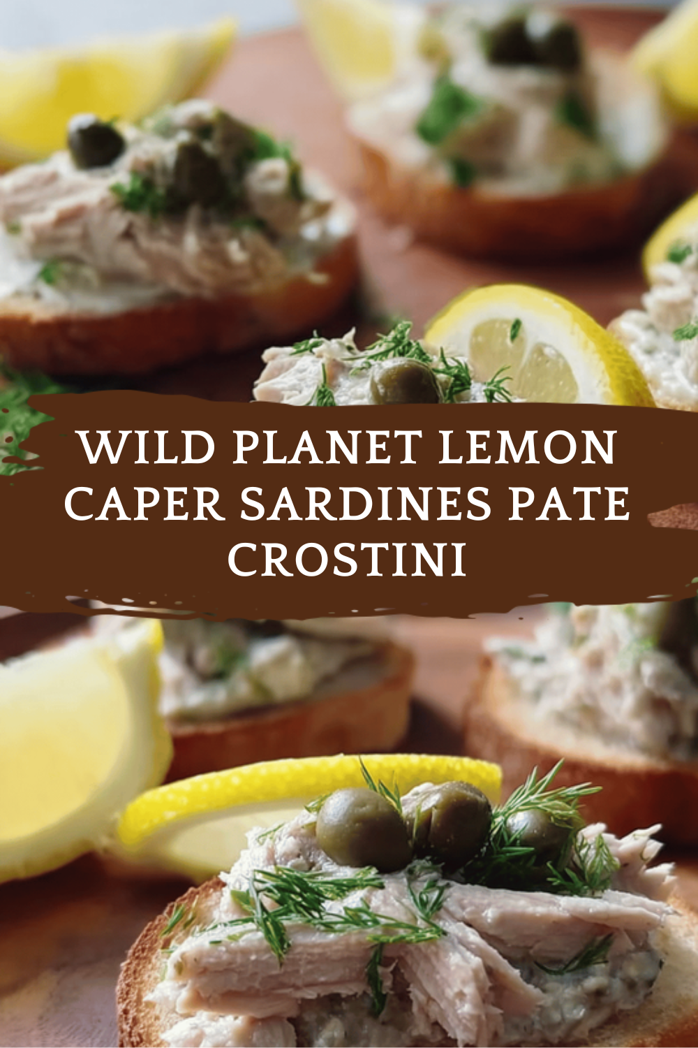 Wild Planet Lemon Caper Sardines Pate Crostini