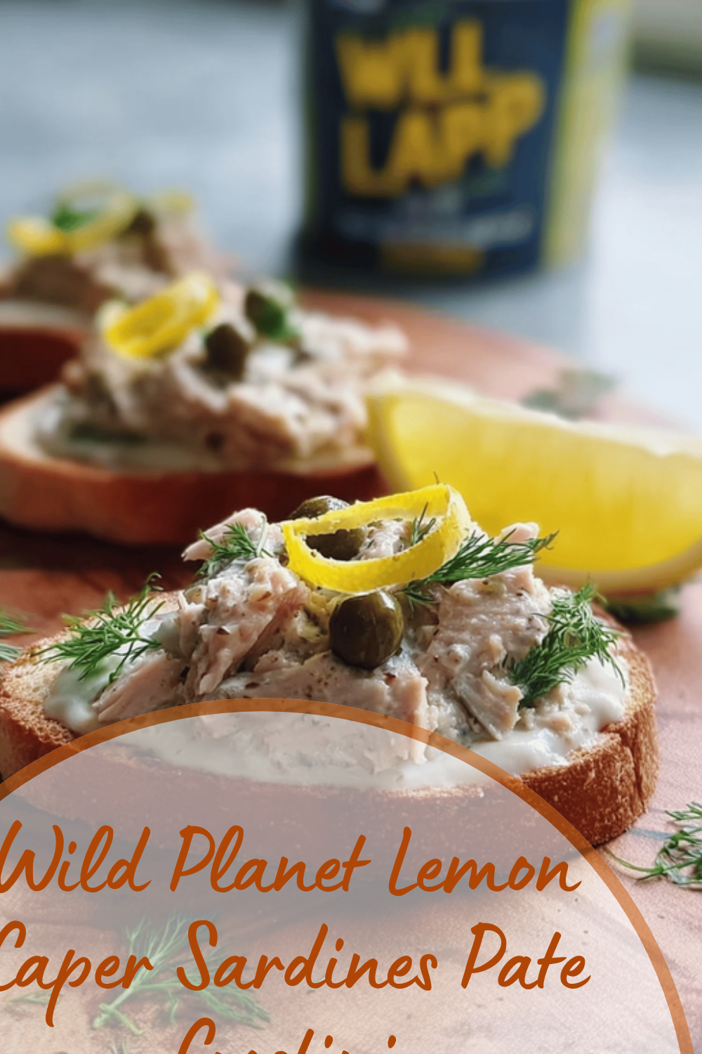 Wild Planet Lemon Caper Sardines Pate Crostini