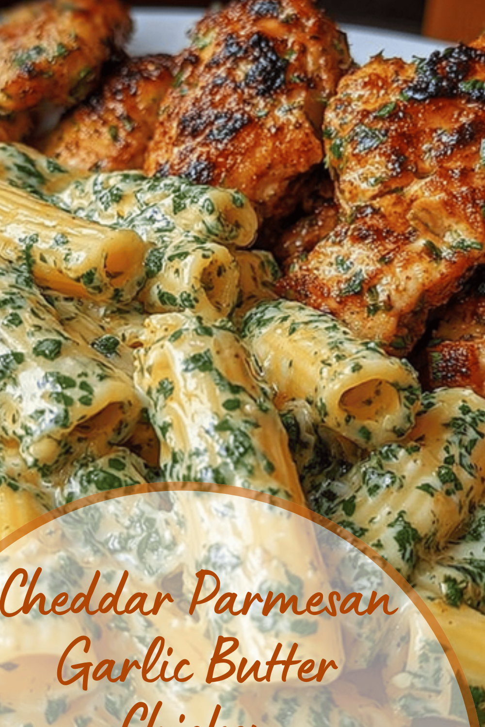 Cheddar Parmesan Garlic Butter Chicken