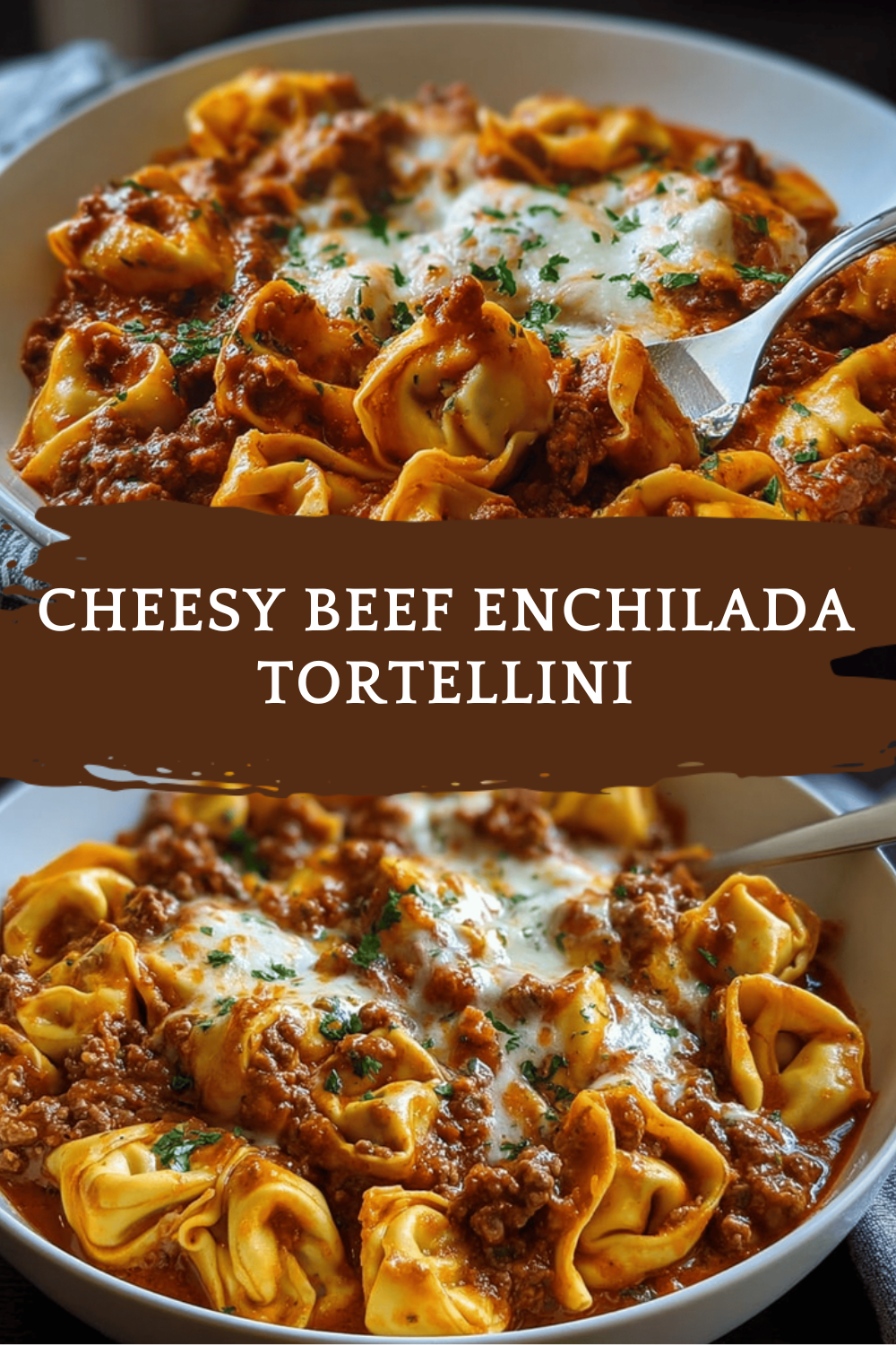 Cheesy Beef Enchilada Tortellini