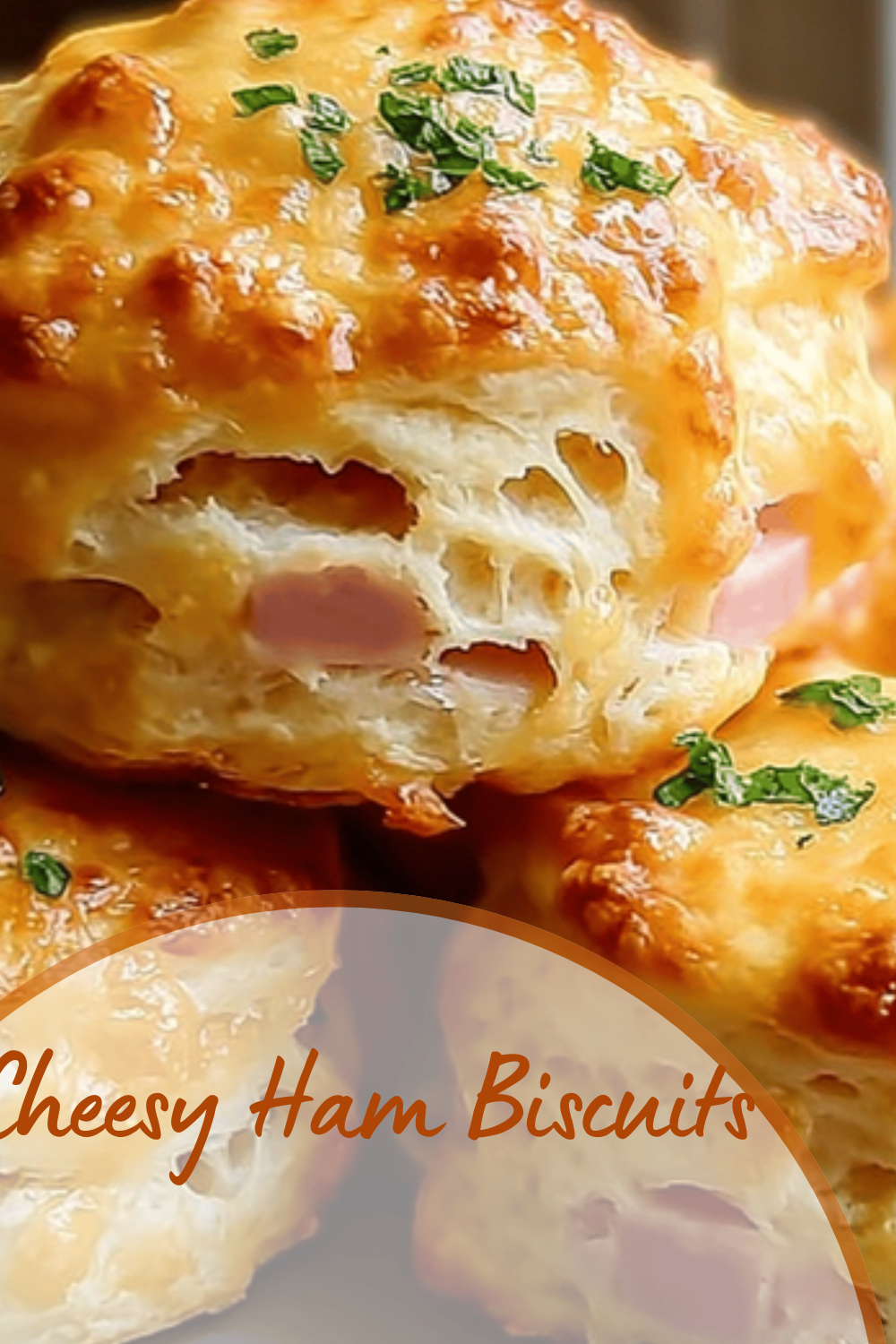 Cheesy Ham Biscuits