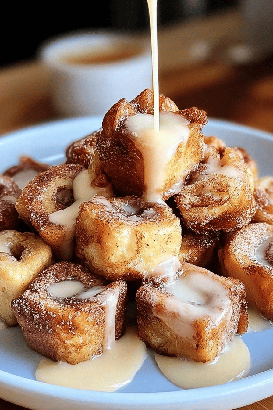 Cinnamon Roll French Toast Bites