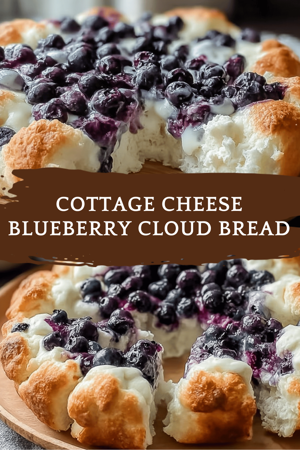 Cottage Cheese Blueberry Cloud Bread