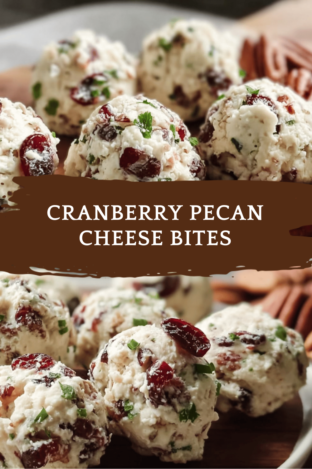 Cranberry Pecan Cheese Bites