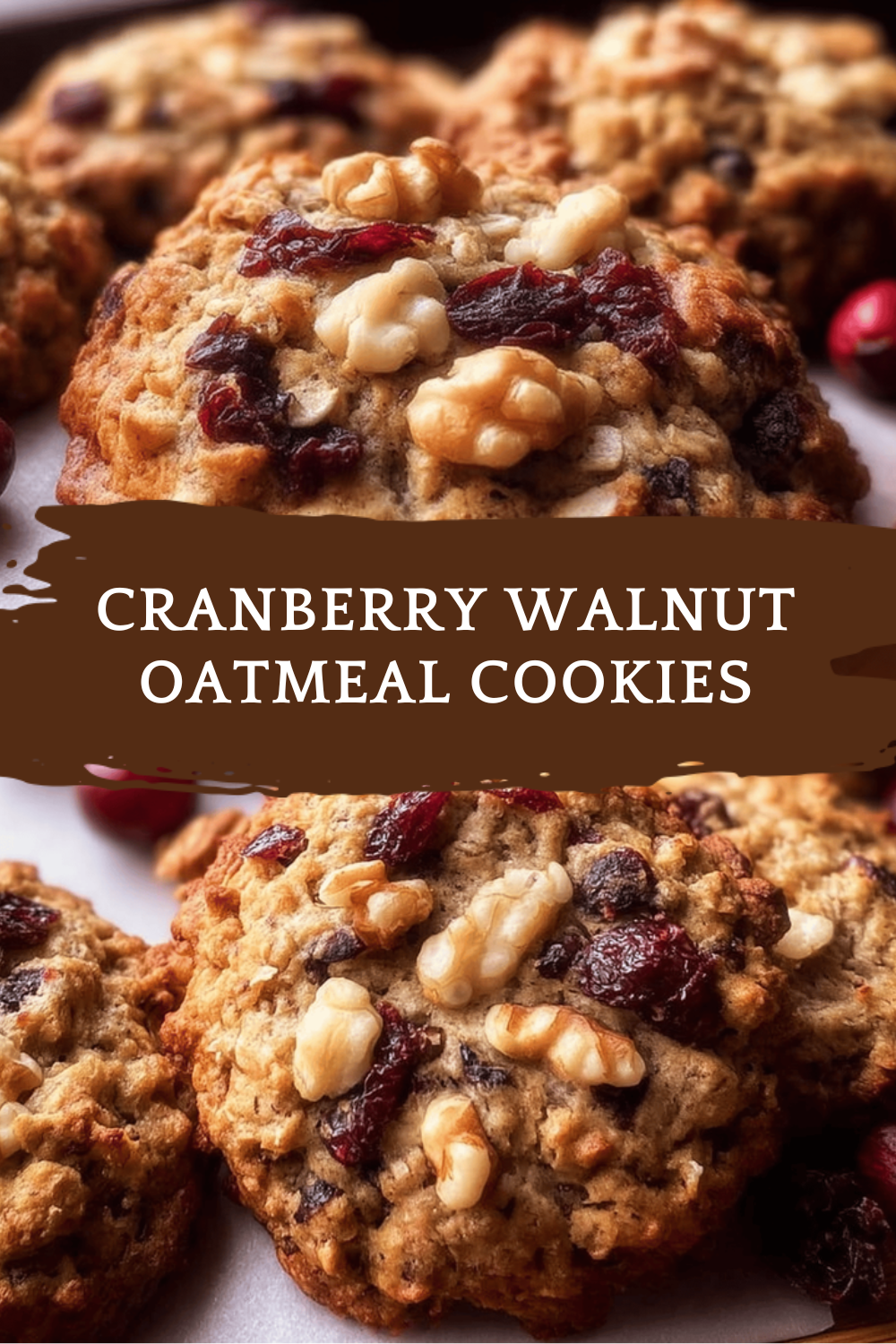 Cranberry Walnut Oatmeal Cookies